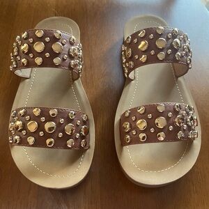 Corkys cognac sandals. Size 6.